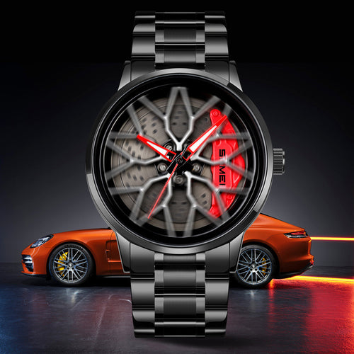 R-Spec Chronos Black Edition premium sports watch close-up