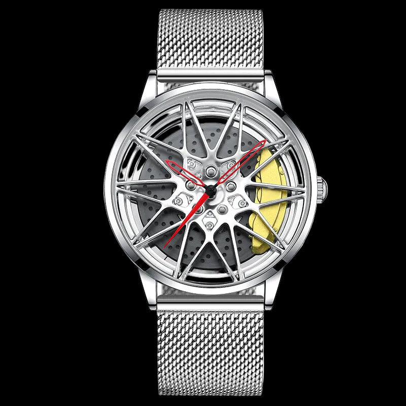 Forged Series Yellow Caliper Edition chronograph watch with bold yellow caliper accents