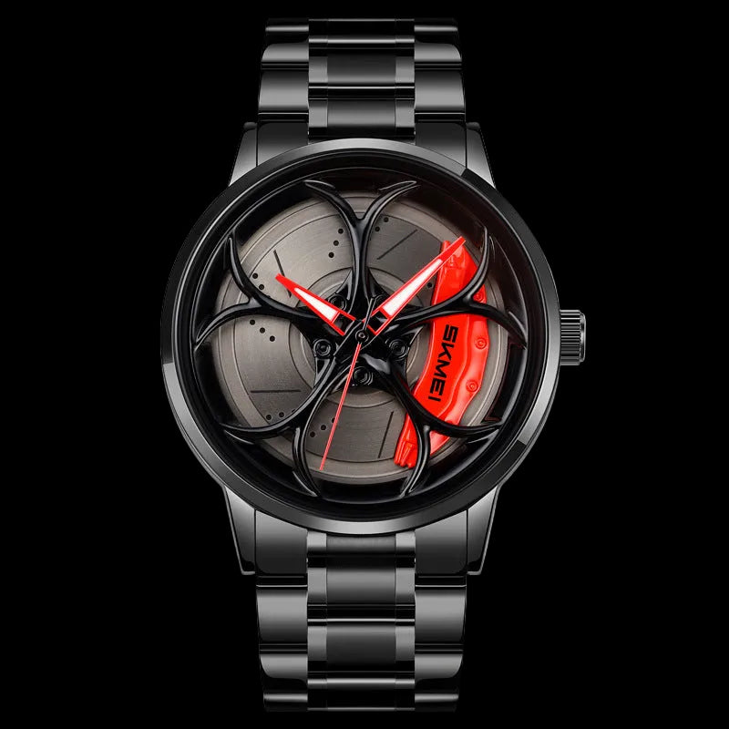 R-Spec Chronos Black Edition chronograph watch with black stainless steel case